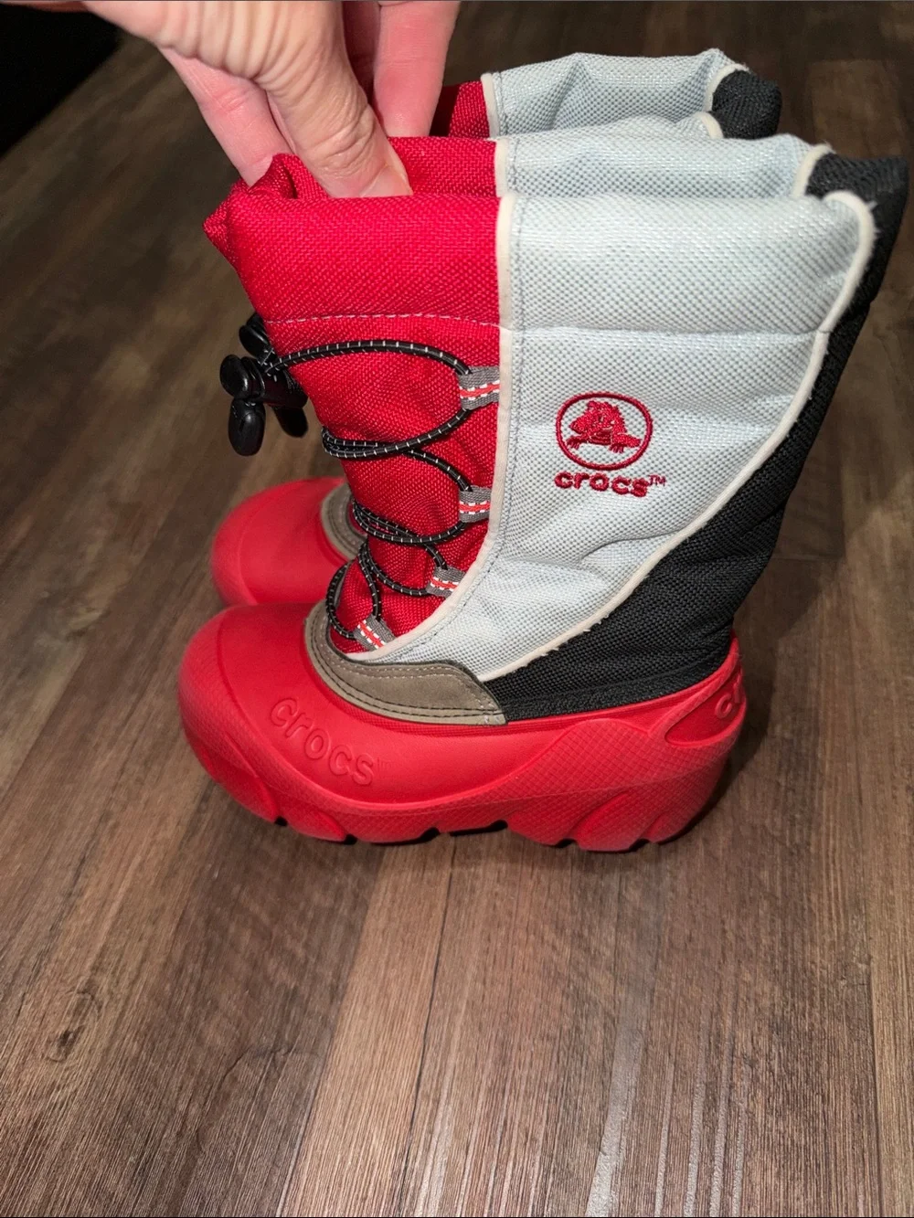 Crocs Snomini Kosmo Winter Insulated Snow Rain Boot Red size youth C 10-11